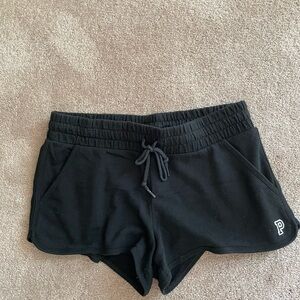 Victoria's Secret Black Athletic Shorts with Logo